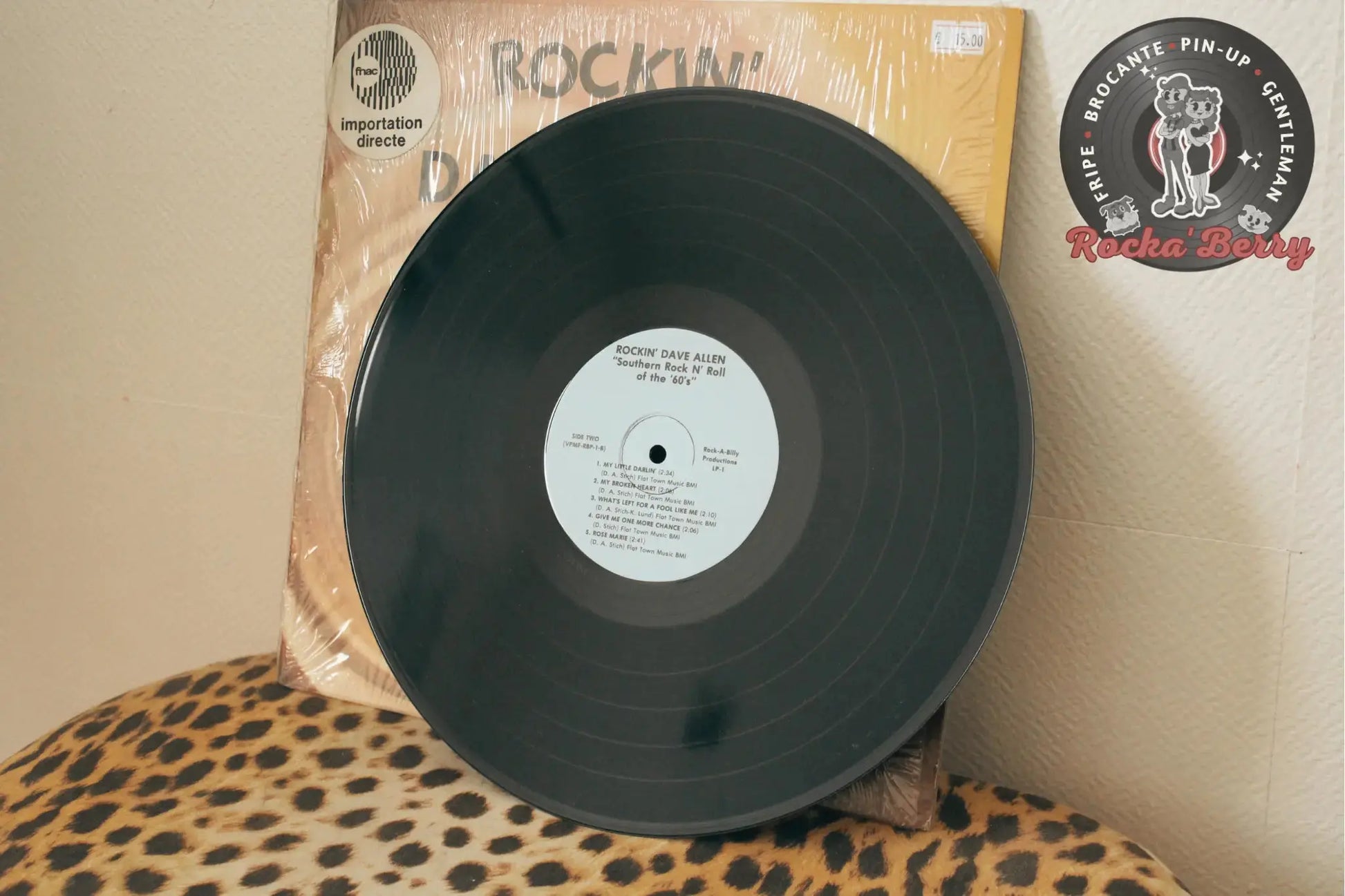 Rockin' Dave Allen, "Southern Rock 'N Roll of the '60s" ( USA 1979 ) Vinyle 33T Rocka'Berry