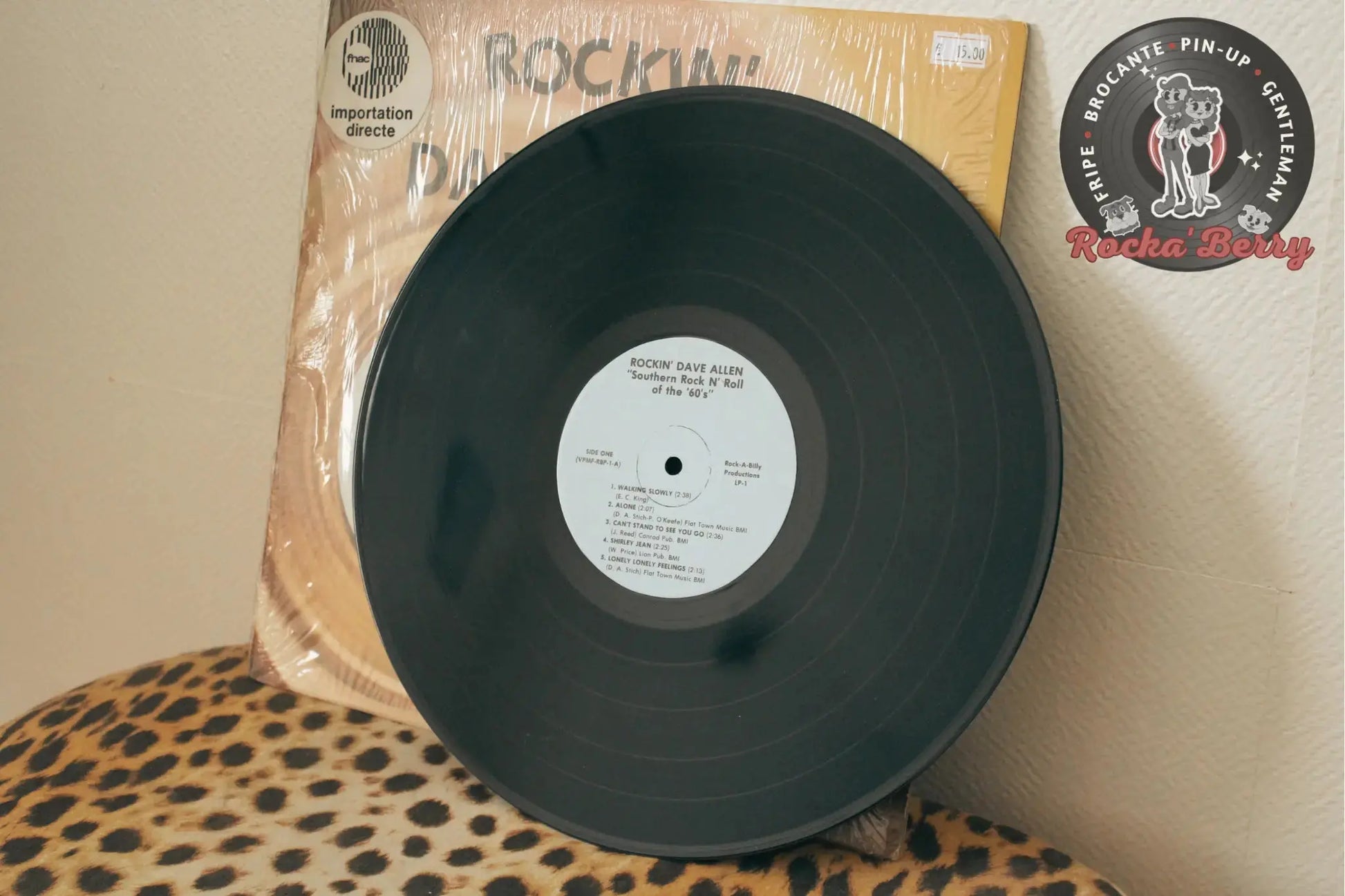 Rockin' Dave Allen, "Southern Rock 'N Roll of the '60s" ( USA 1979 ) Vinyle 33T Rocka'Berry