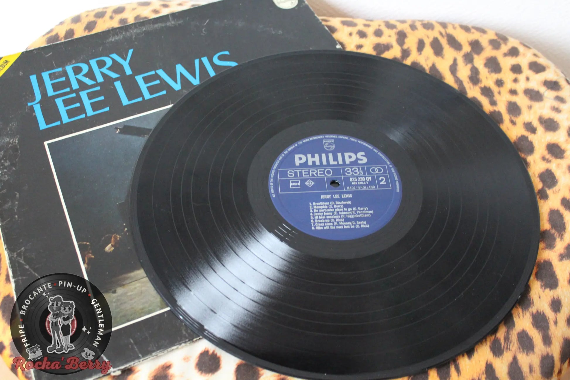 Jerry Lee Lewis (Edition Pays-Bas) - Vinyle 33T Rocka'Berry