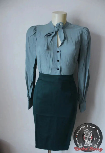Jupe Pinup Crayon Rétro "Paula" - Banned - Rocka'Berry