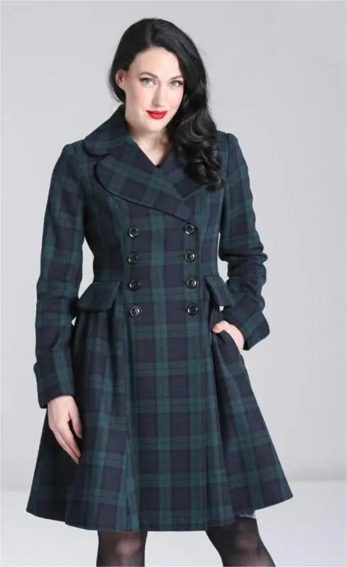 Manteau Tartan Esprit 50s Alessandra - Hell Bunny Hell Bunny