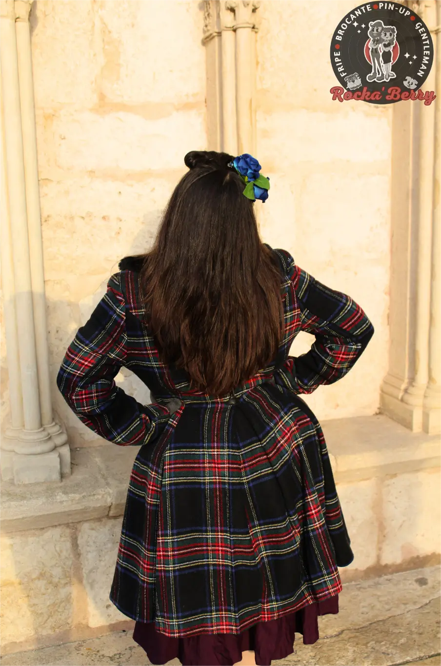Manteau Tartan Esprit 50s Forester - Hell Bunny - Rocka'Berry