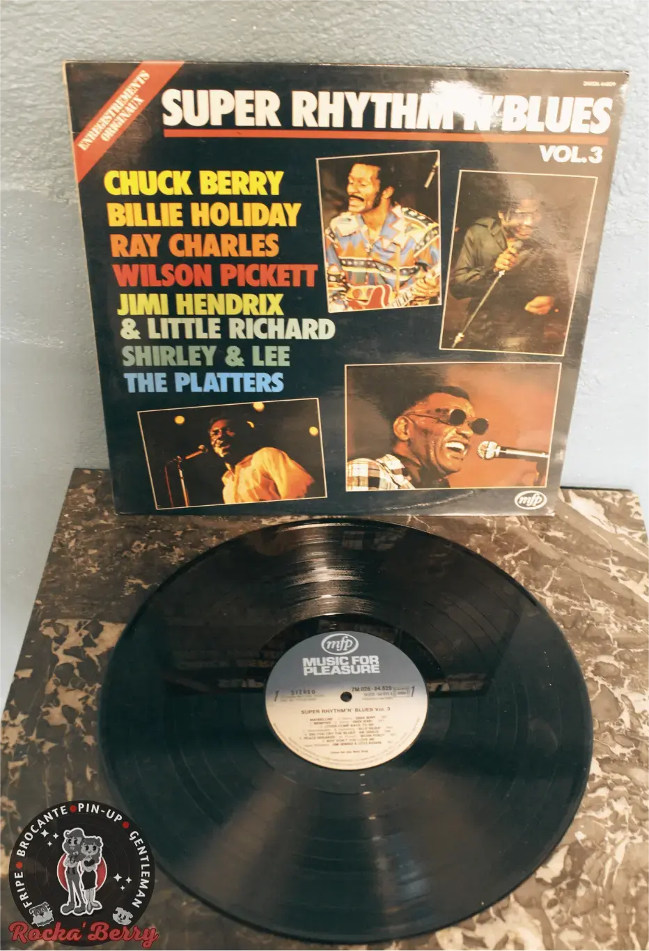 Divers artistes "Super Rhythm n' Blues" ( FR/ 1982 ) - Vinyle 33T Rocka'Berry