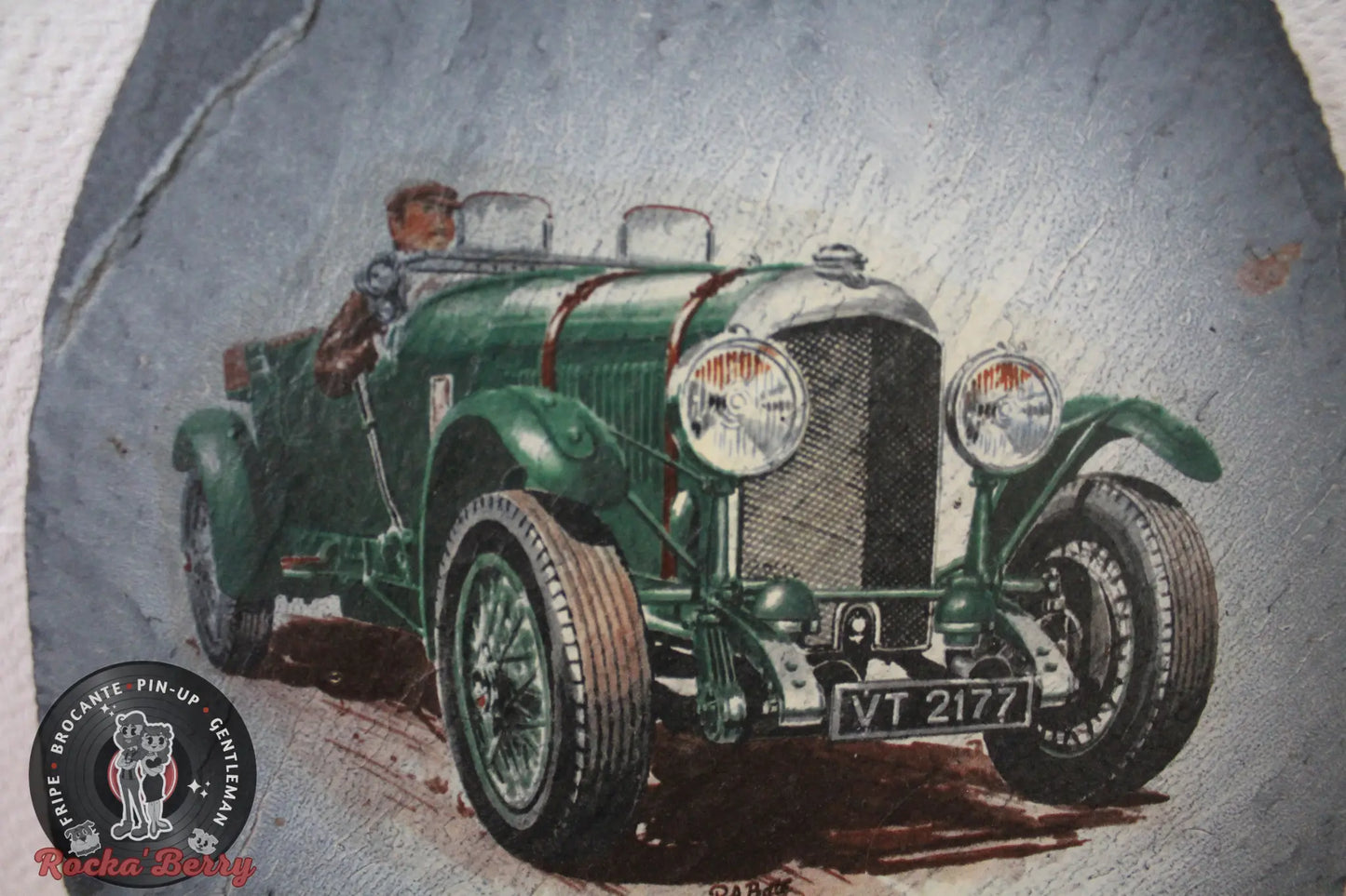 Peinture sur Ardoise Bentley Vintage Rocka'Berry