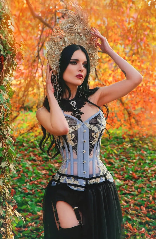 Pré-Commande : Corset Overbust Ice Pearl - Rebel Madness Rebel Madness