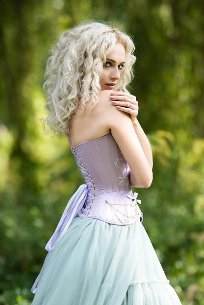 Pré-Commande : Corset Overbust Lilac & Gold - Rebel Madness Rebel Madness