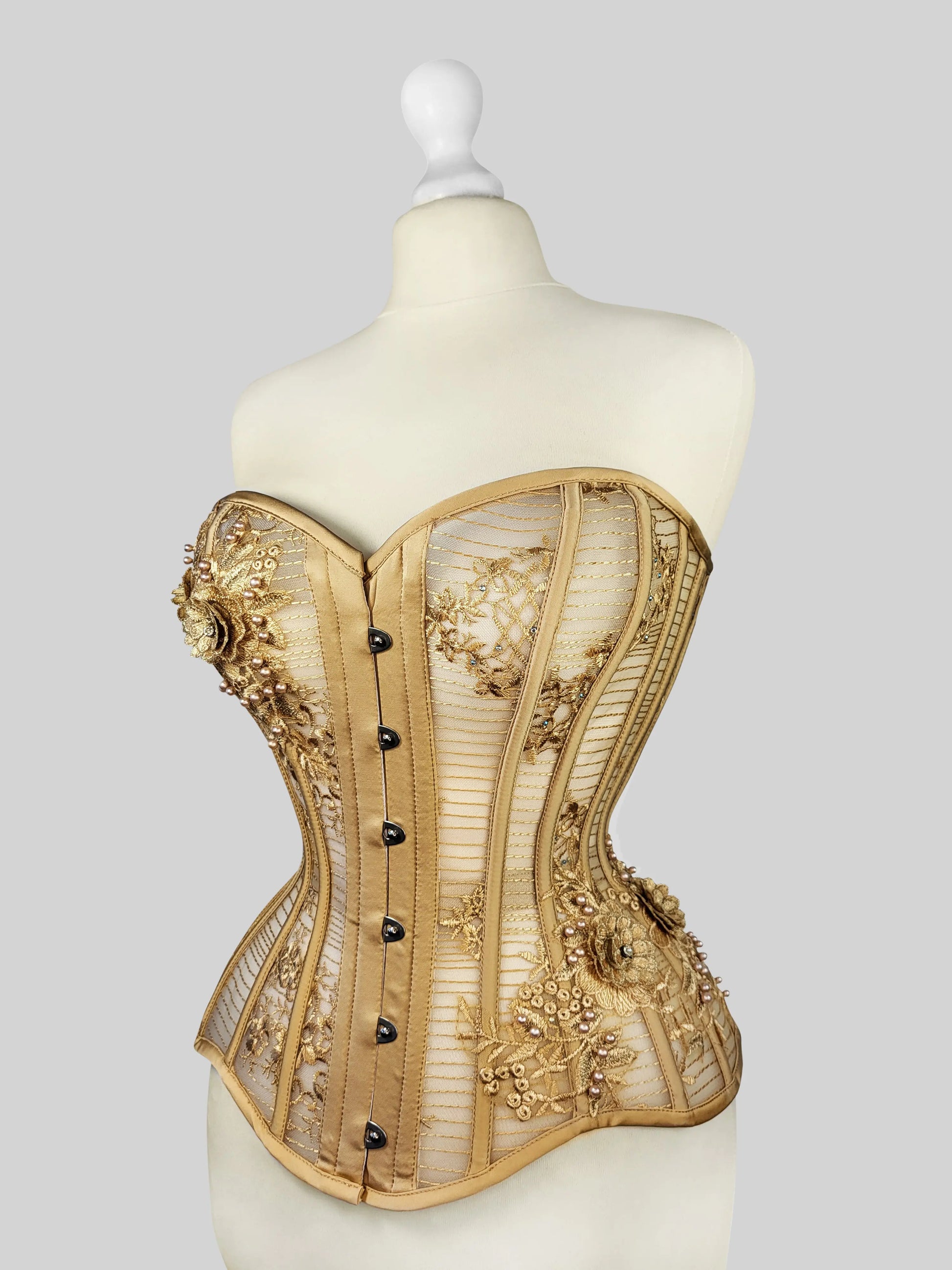 Pré-Commande : Corset Overbust Liquid Gold - Rebel Madness Rebel Madness