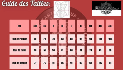 Pré-Commande : Corset Overbust Petunia Nude - Rebel Madness Rebel Madness
