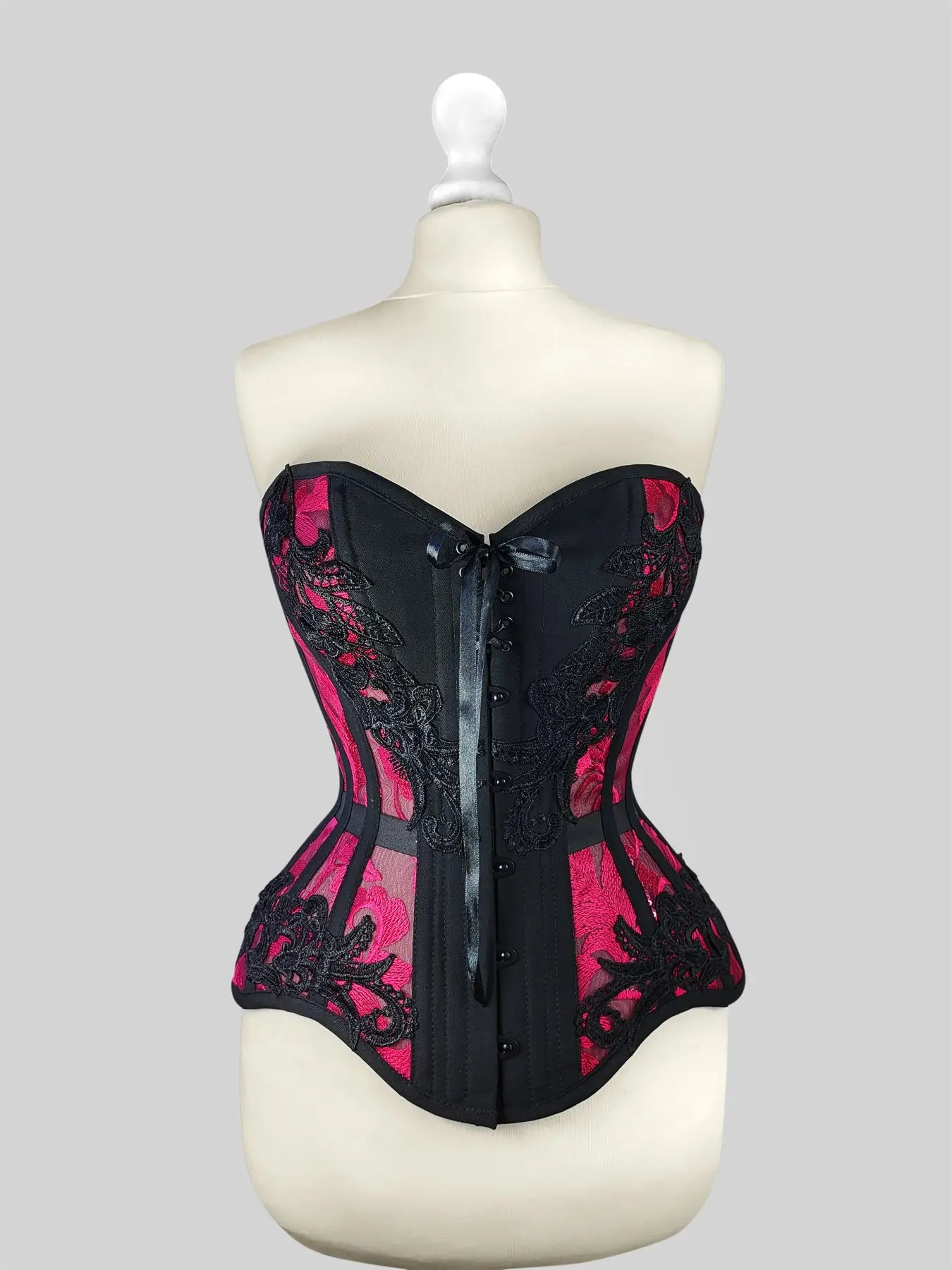 Pré-Commande : Corset Overbust Rasberry Lace - Rebel Madness Rebel Madness