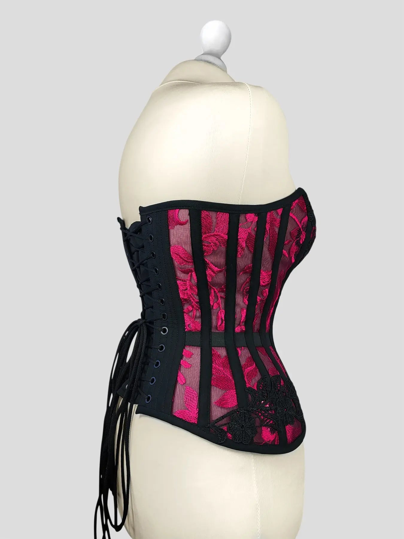 Pré-Commande : Corset Overbust Rasberry Lace - Rebel Madness Rebel Madness