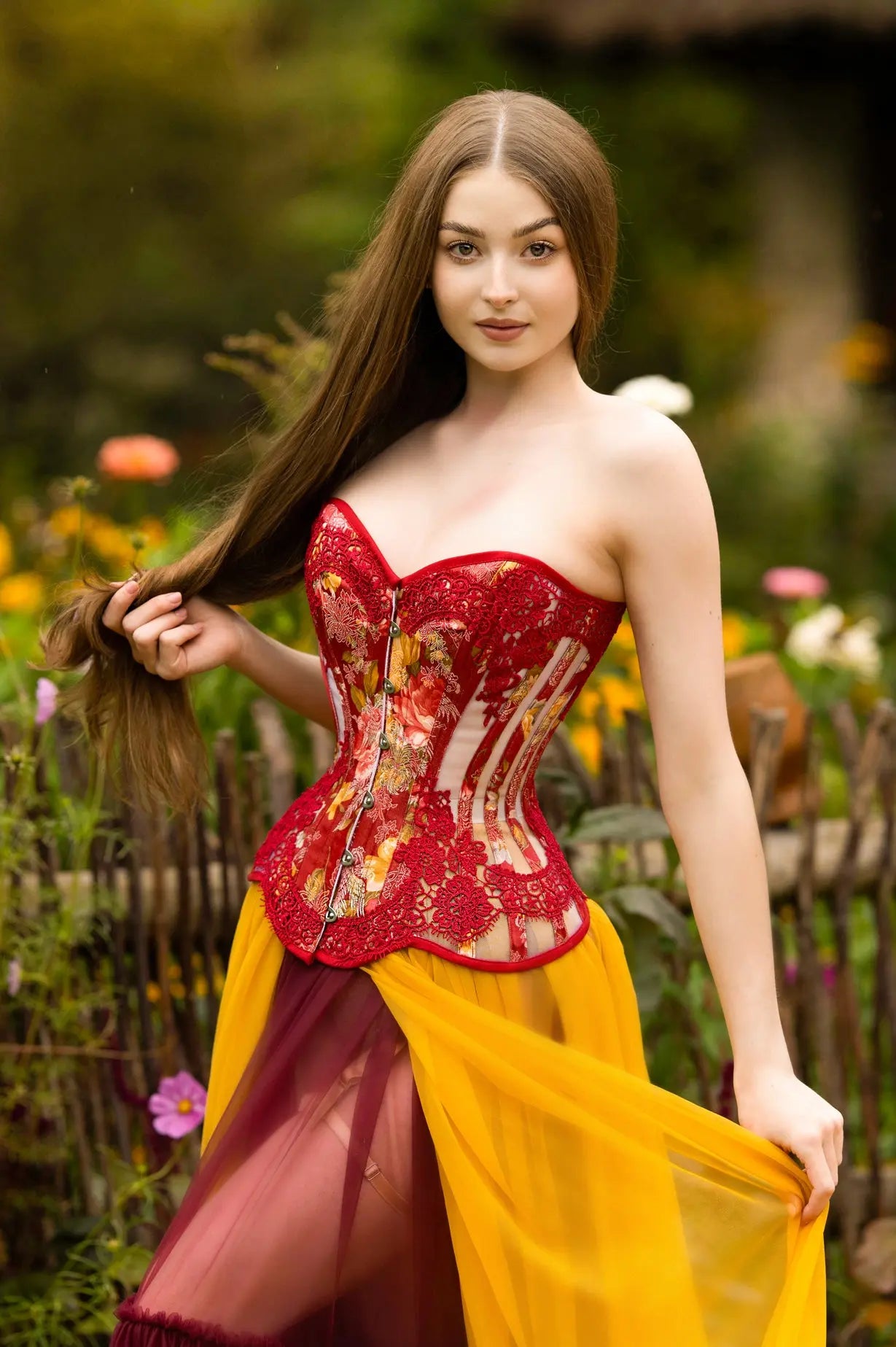 Pré-Commande : Corset Overbust Saffron - Rebel Madness Rebel Madness