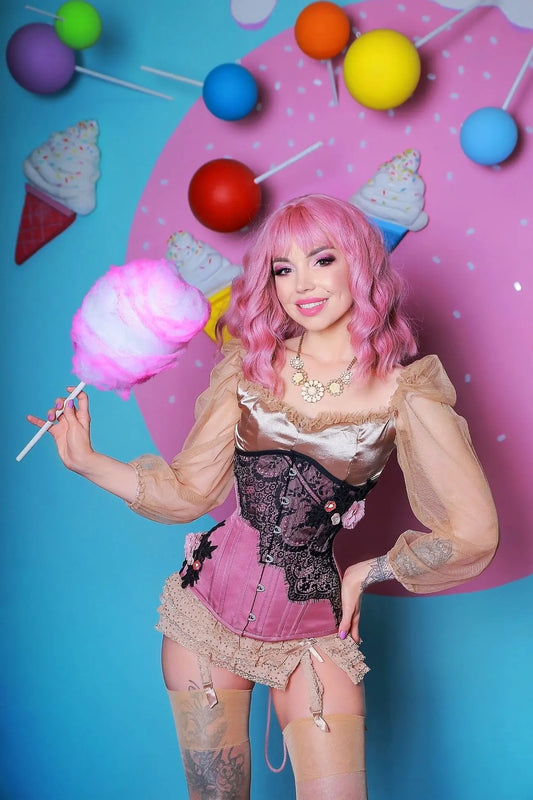 Pré-Commande : Corset Underbust Cotton Candy - Rebel Madness Rebel Madness
