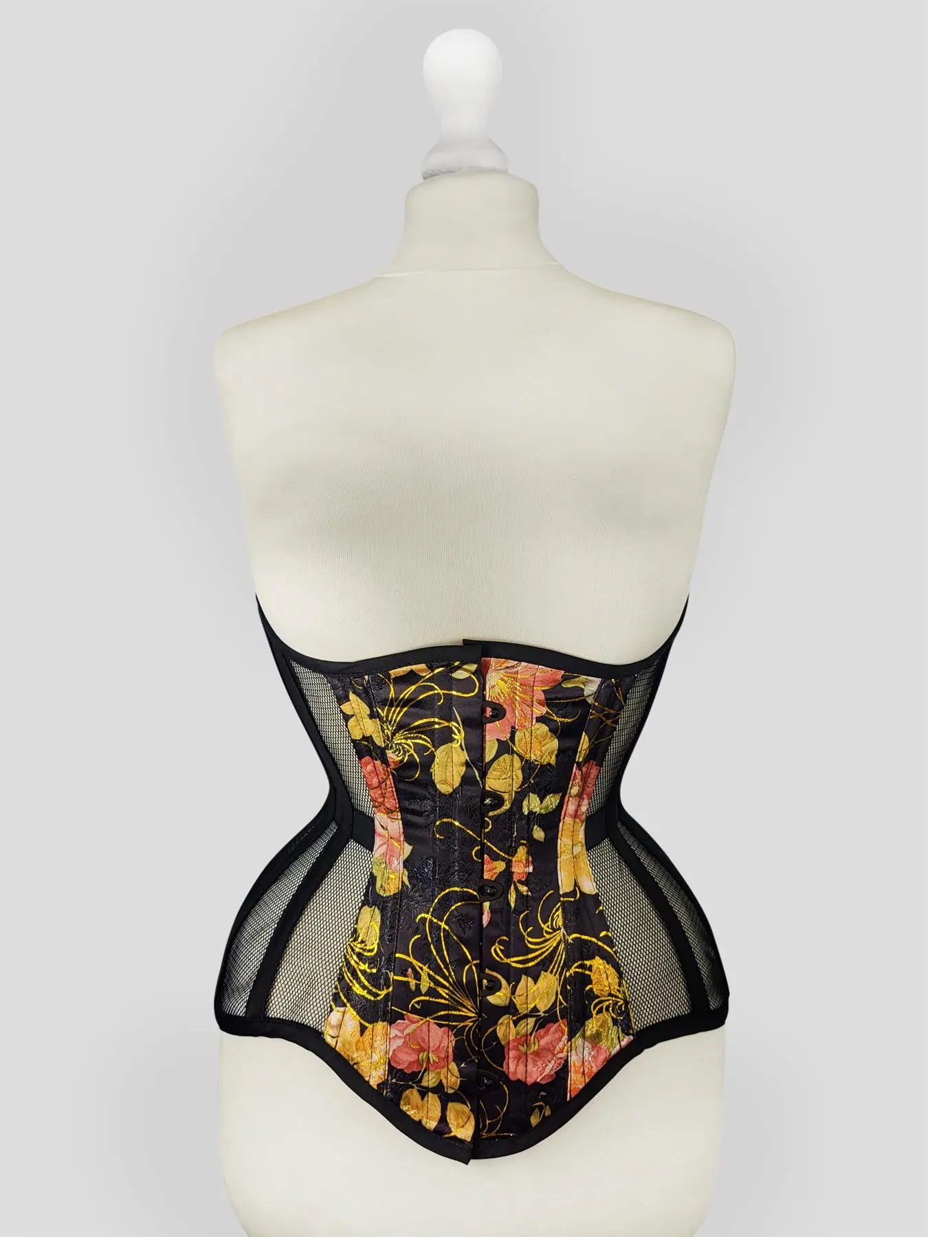 Pré-Commande : Corset Underbust Extrême Blossom Jacquard - Rebel Madness Rebel Madness