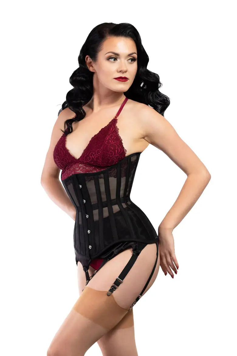 Pré-Commande : Corset Underbust Extrême en Maille - Rebel Madness Rebel Madness