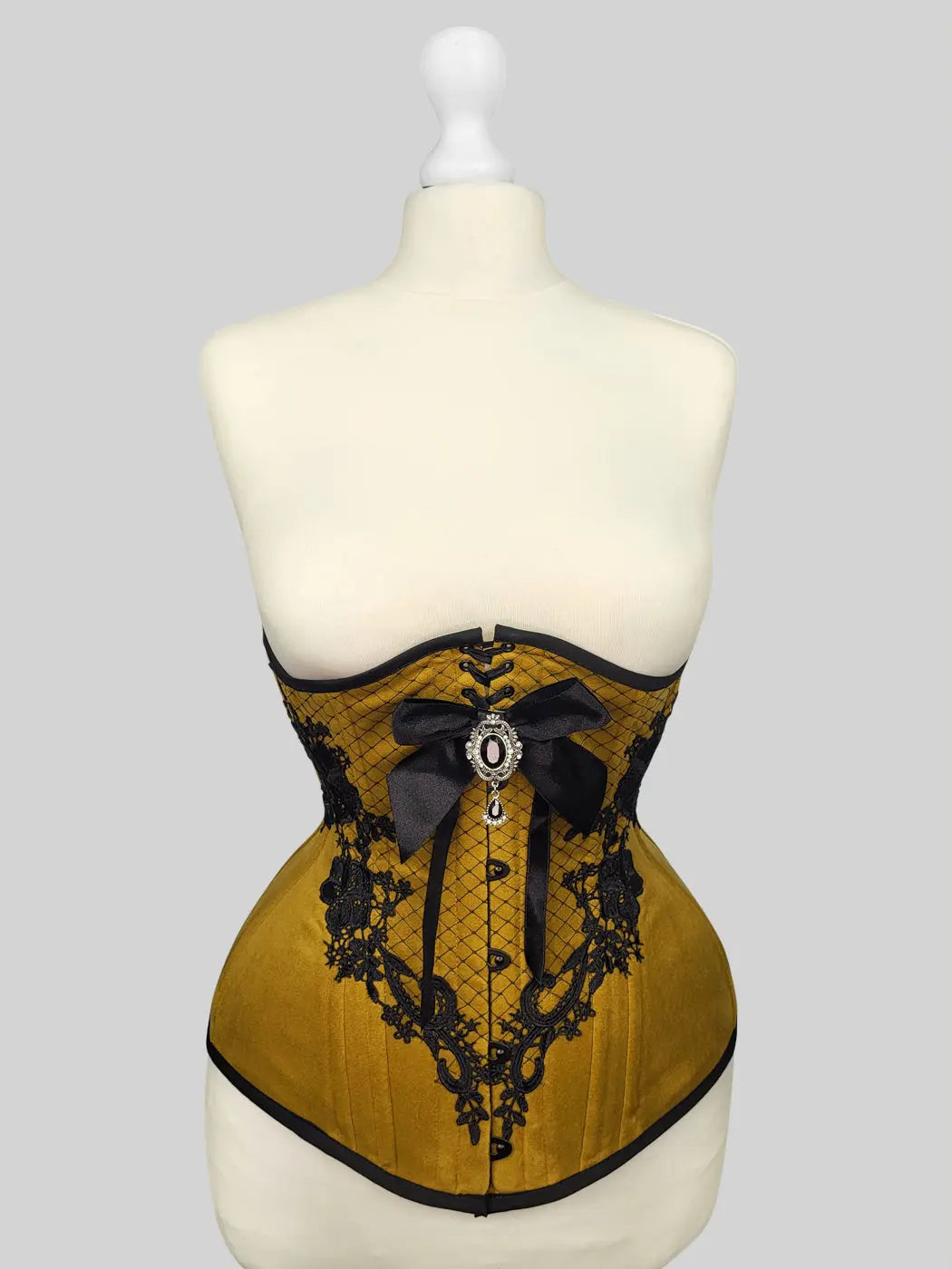 Pré-Commande : Corset Underbust Longline Dijon Velvet - Rebel Madness Rebel Madness