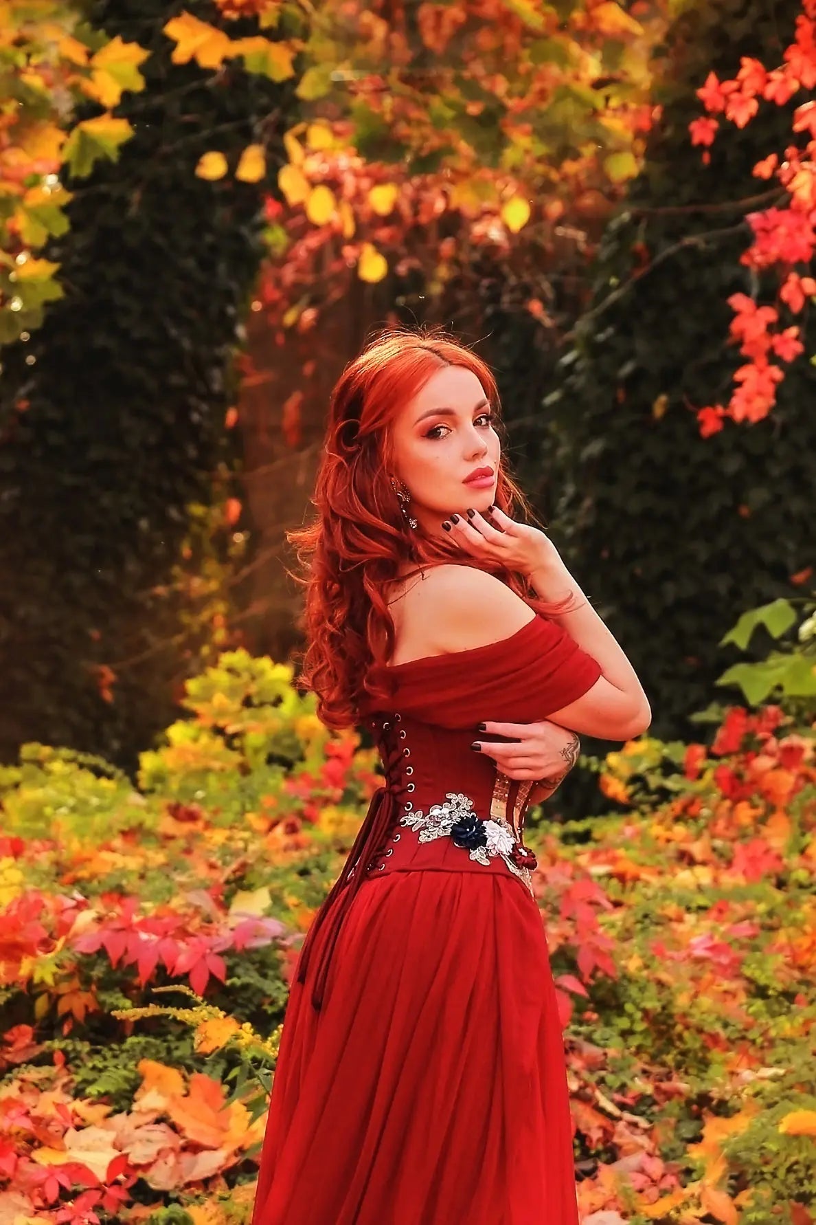 Pré-Commande : Corset Waist Cincher Ruby Gold - Rebel Madness Rebel Madness