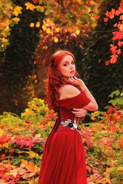 Pré-Commande : Corset Waist Cincher Ruby Gold - Rebel Madness Rebel Madness