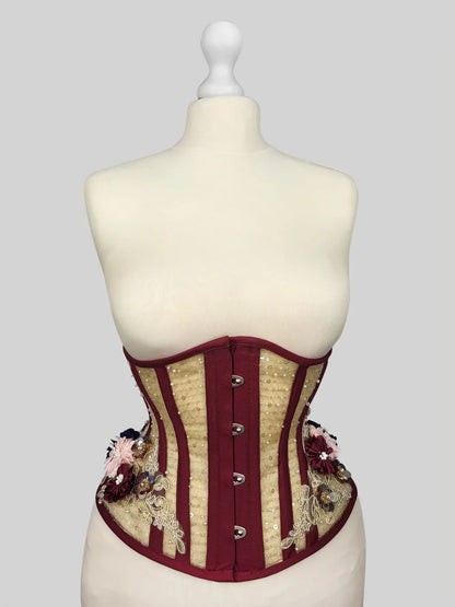 Pré-Commande : Corset Waist Cincher Ruby Gold - Rebel Madness Rebel Madness