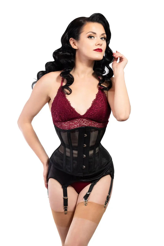 Pré-Commande : Corset Waist Cincher en Maille - Rebel Madness Rebel Madness