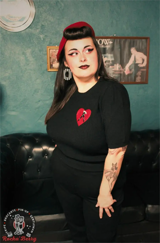 👢Pull Court Noir “Fetish Heart” – Mischief Made