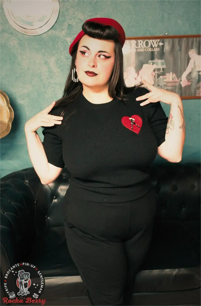 👢Pull Court Noir “Fetish Heart” – Mischief Made