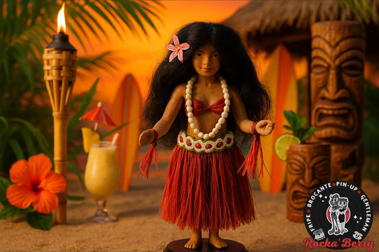 (Rare) Authentique Poupée Tahitienne Mareva - Année 60 Rocka'Berry