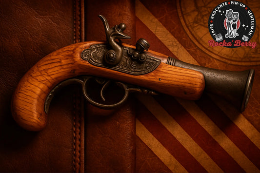 Réplique d'un Pistolet Tromblon (Arme Coloniale factice!) - Bois et Métal Rocka'Berry