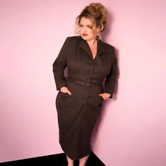 Robe Crayon Marron Miss Kitty Collection  - Vixen by Micheline Pitt Vixen by Micheline Pitt