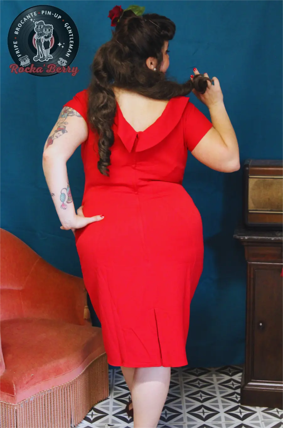 Robe Crayon Rouge Pinup - MissCandyFloss Miss Candyfloss