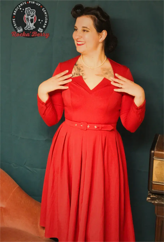 Robe Swing Rouge Pinup - MissCandyFloss Miss Candyfloss