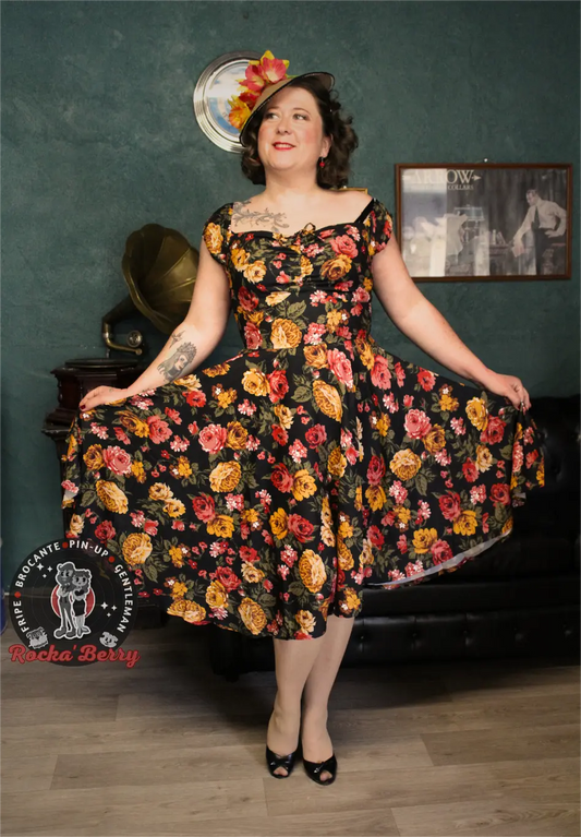 Robe Pinup Swing Romantique - Timeless London Timeless London