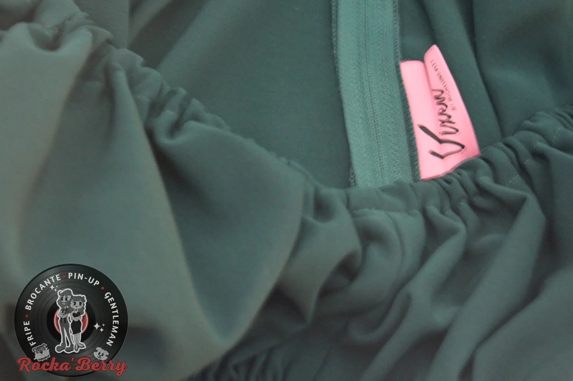 Robe Swing Romantique Verte  - Vixen by Micheline Pitt Vixen by Micheline Pitt