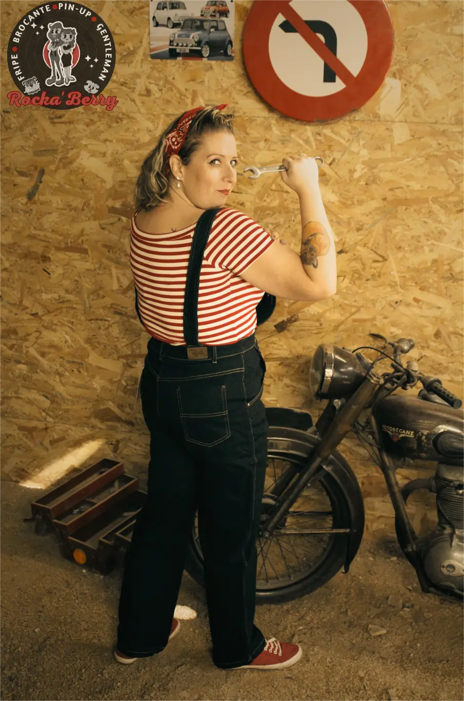 Salopette Rétro Pinup Elly May - Hell Bunny - Rocka'Berry