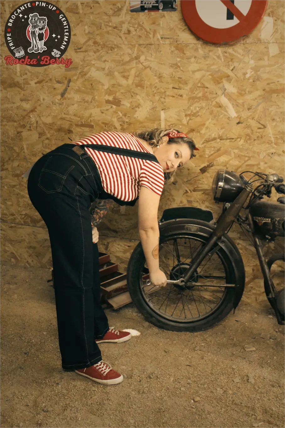 Salopette Rétro Pinup Elly May - Hell Bunny - Rocka'Berry