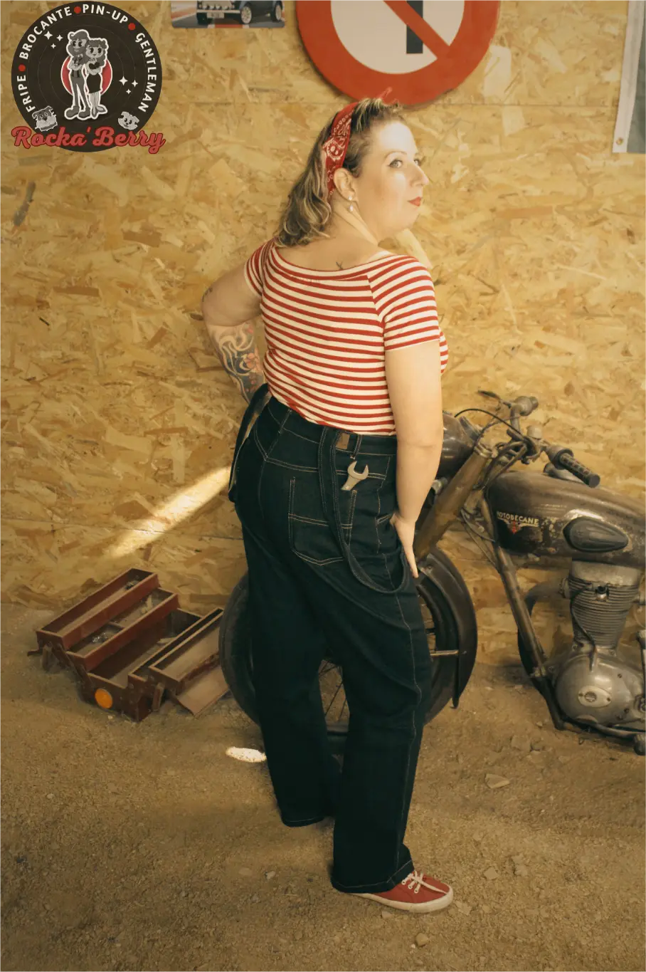 Salopette Rétro Pinup Elly May - Hell Bunny - Rocka'Berry
