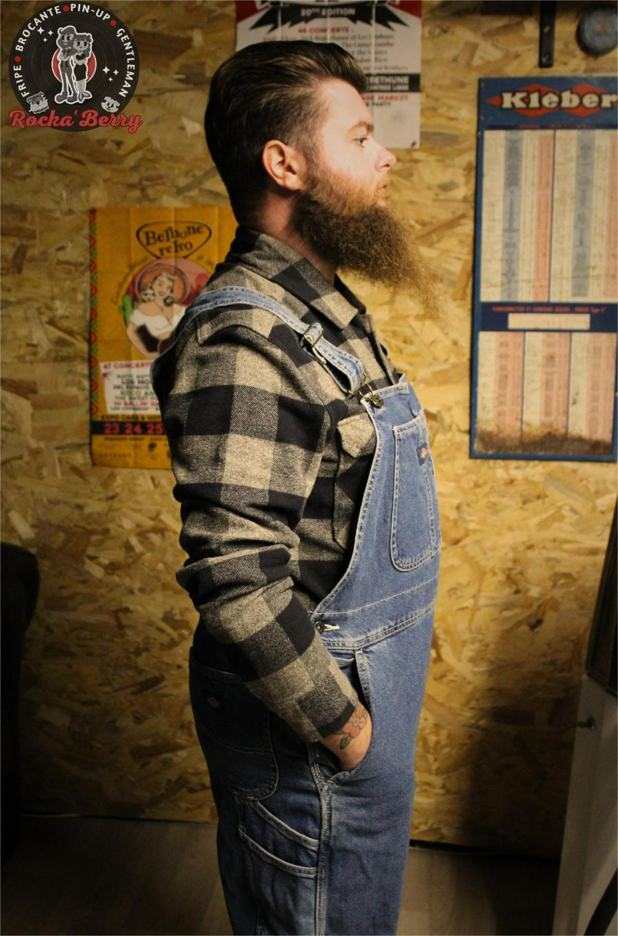 🔧 Salopette en Denim Dickies Workwear – Seconde Main Authentique 🪓