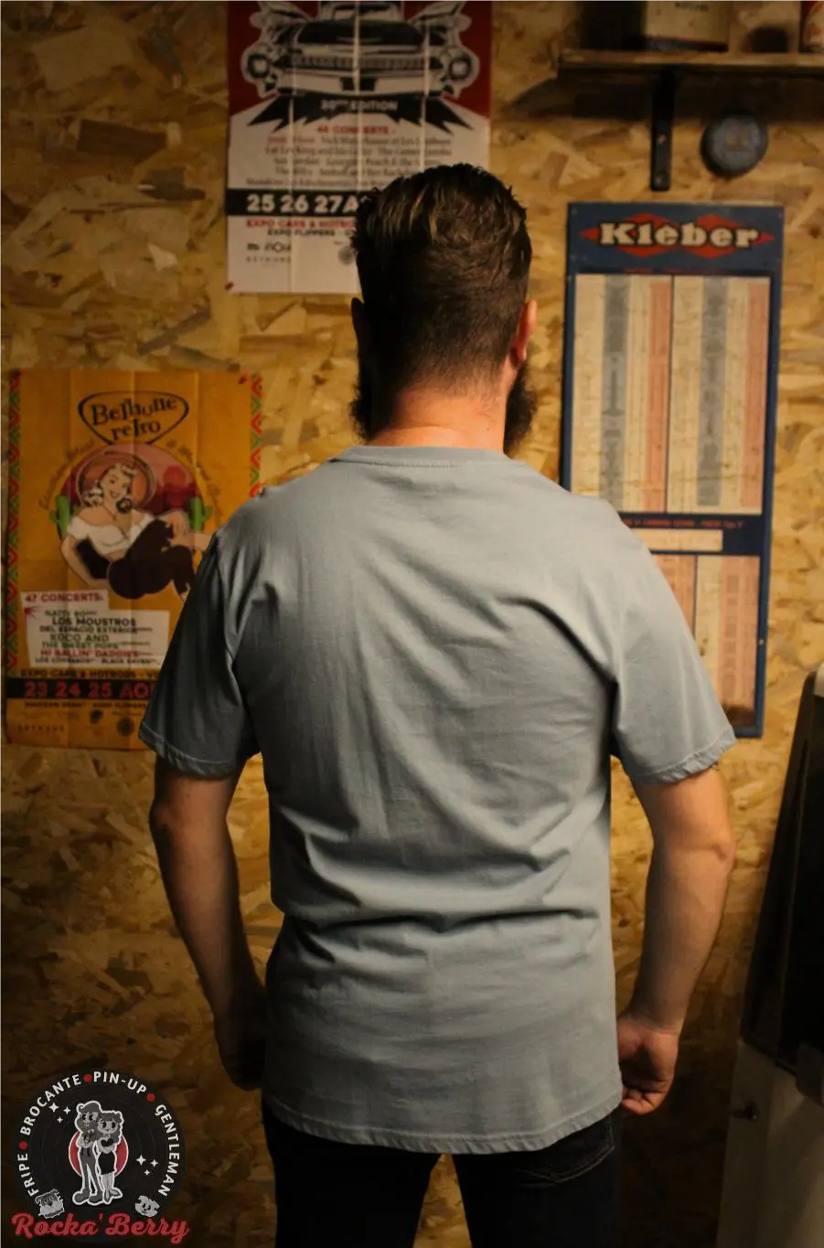 🔥T-shirt Kustom Bleu K.K Edsel - King Kerosin King Kerosin