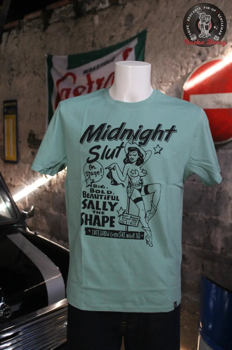 T-shirt Kustom Bleu Midnight Slut - King Kerosin King Kerosin