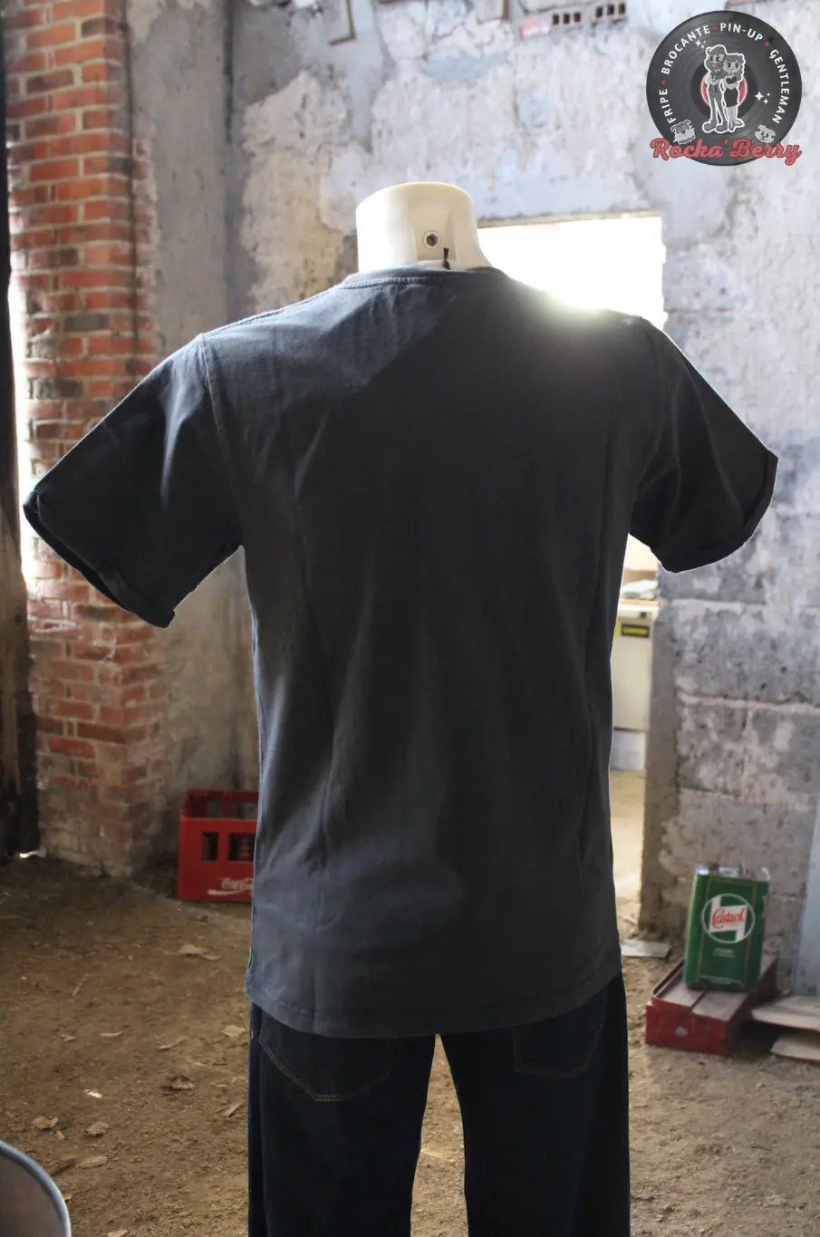 T-shirt Kustom Gris Detroit Greaser - King Kerosin King Kerosin