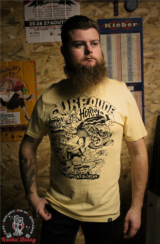 T-shirt Kustom Monster Crème - King Kerosin King Kerosin