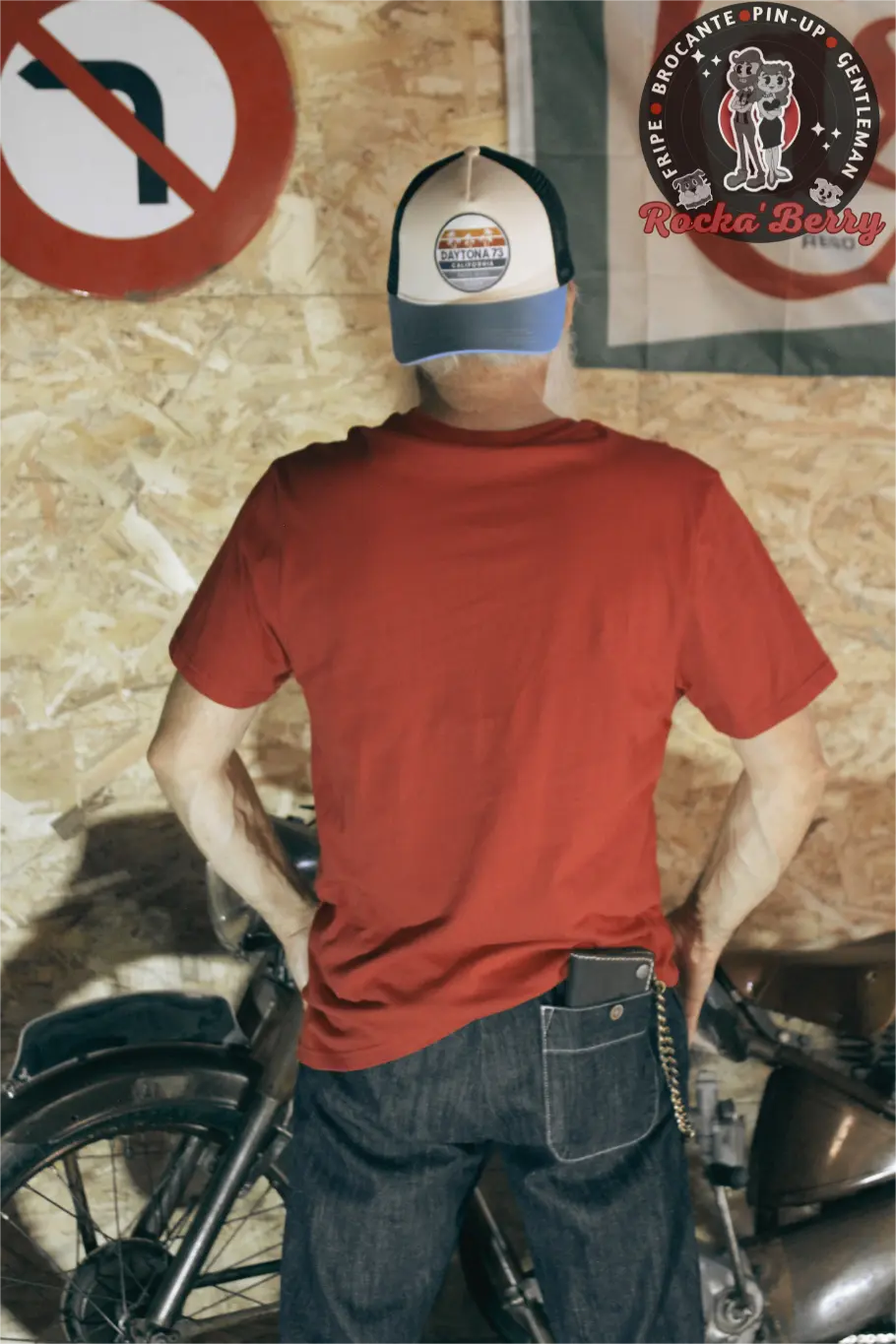 T-shirt Kustom Rouge Hot Rod Service - King Kerosin King Kerosin