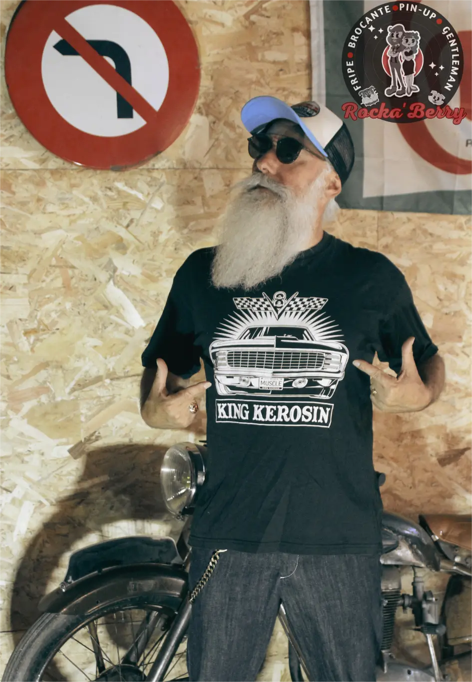 T-shirt Kustom V8 - King Kerosin - Rocka'Berry