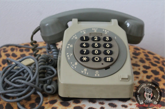 Téléphone Vintage 60s en Bakelite Socotel S63 Gris 5   - Made in France Rocka'Berry