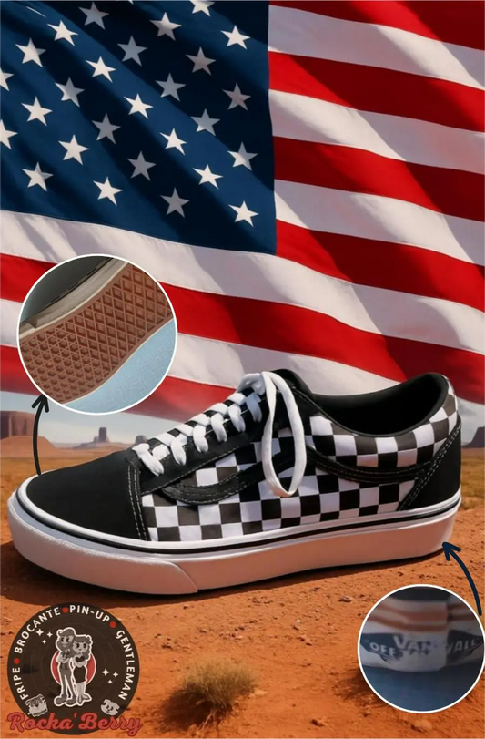 Vans Classic Old School – Checkerboard Black & White (42) Rocka'Berry